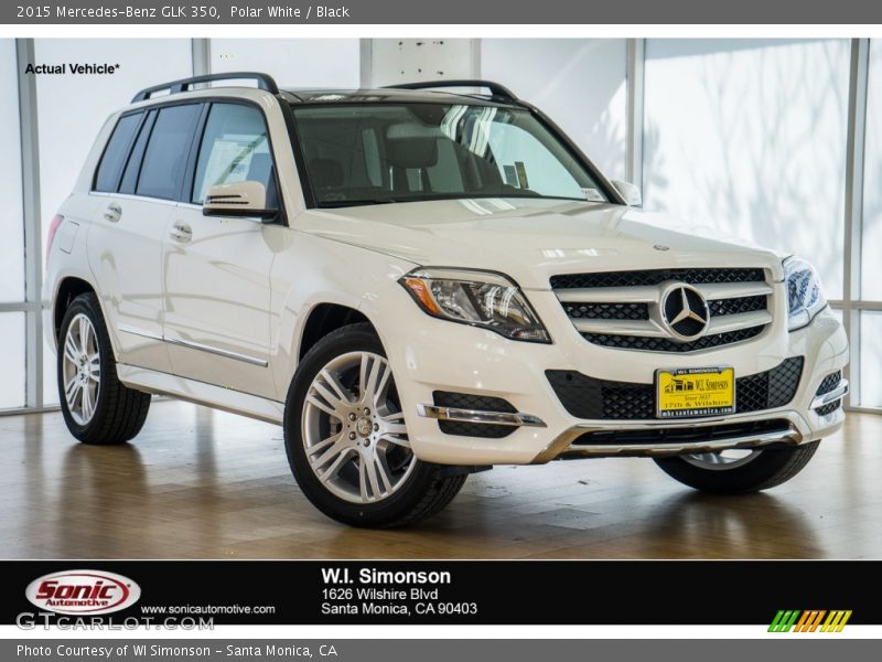 Polar White / Black 2015 Mercedes-Benz GLK 350