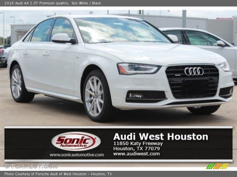 Ibis White / Black 2016 Audi A4 2.0T Premium quattro