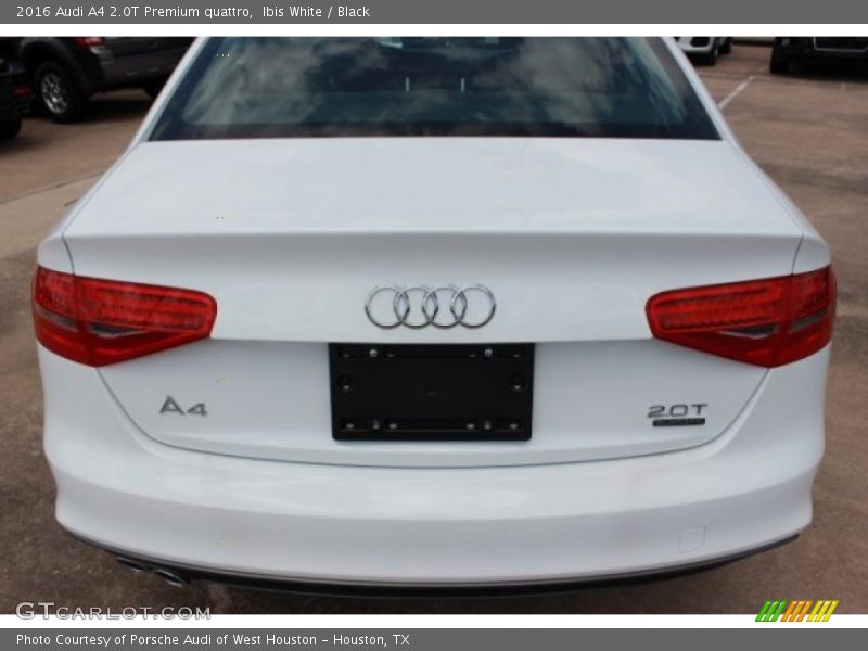 Ibis White / Black 2016 Audi A4 2.0T Premium quattro