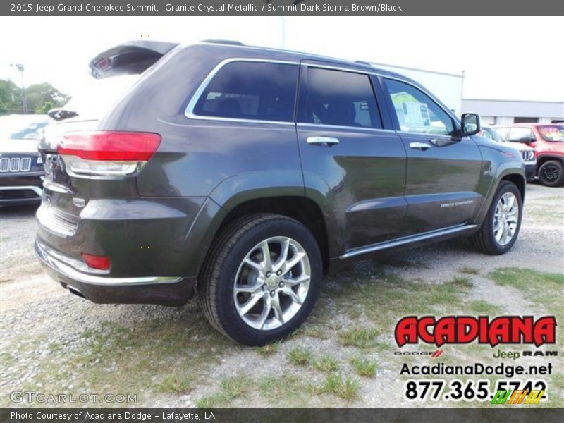 Granite Crystal Metallic / Summit Dark Sienna Brown/Black 2015 Jeep Grand Cherokee Summit