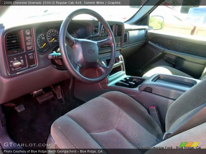 Summit White / Graphite 2000 Chevrolet Silverado 1500 LS Regular Cab 4x4