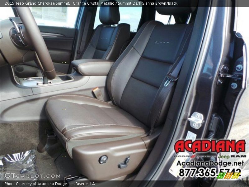 Granite Crystal Metallic / Summit Dark Sienna Brown/Black 2015 Jeep Grand Cherokee Summit