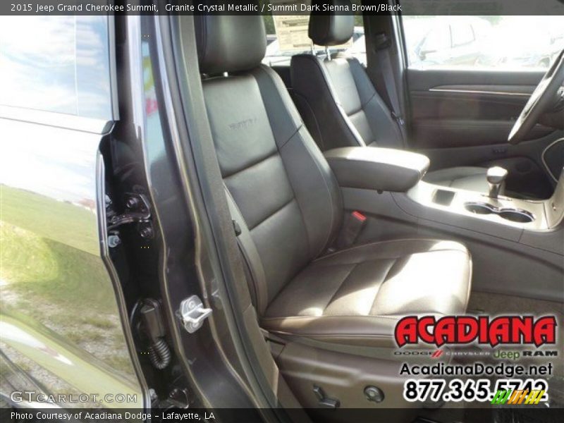 Granite Crystal Metallic / Summit Dark Sienna Brown/Black 2015 Jeep Grand Cherokee Summit