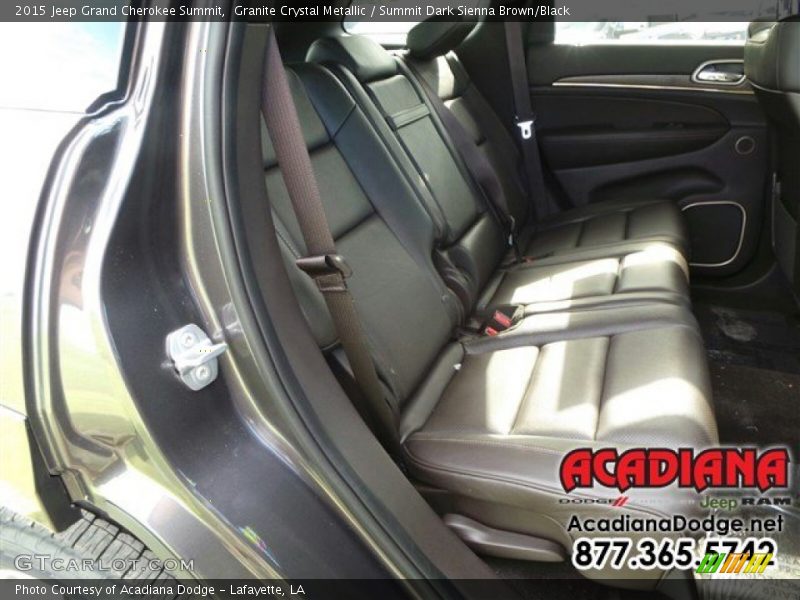 Granite Crystal Metallic / Summit Dark Sienna Brown/Black 2015 Jeep Grand Cherokee Summit