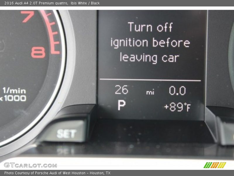 Ibis White / Black 2016 Audi A4 2.0T Premium quattro