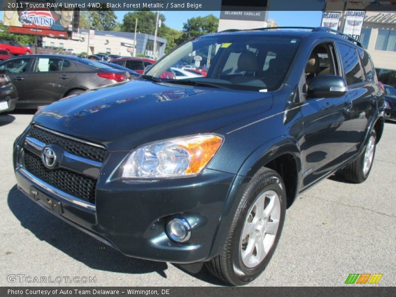 Black Forest Metallic / Sand Beige 2011 Toyota RAV4 Limited 4WD