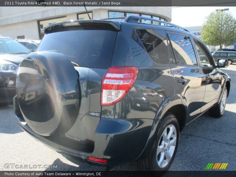 Black Forest Metallic / Sand Beige 2011 Toyota RAV4 Limited 4WD