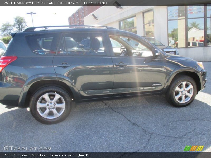 Black Forest Metallic / Sand Beige 2011 Toyota RAV4 Limited 4WD