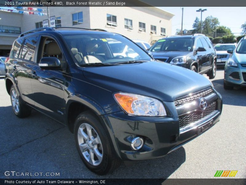 Black Forest Metallic / Sand Beige 2011 Toyota RAV4 Limited 4WD