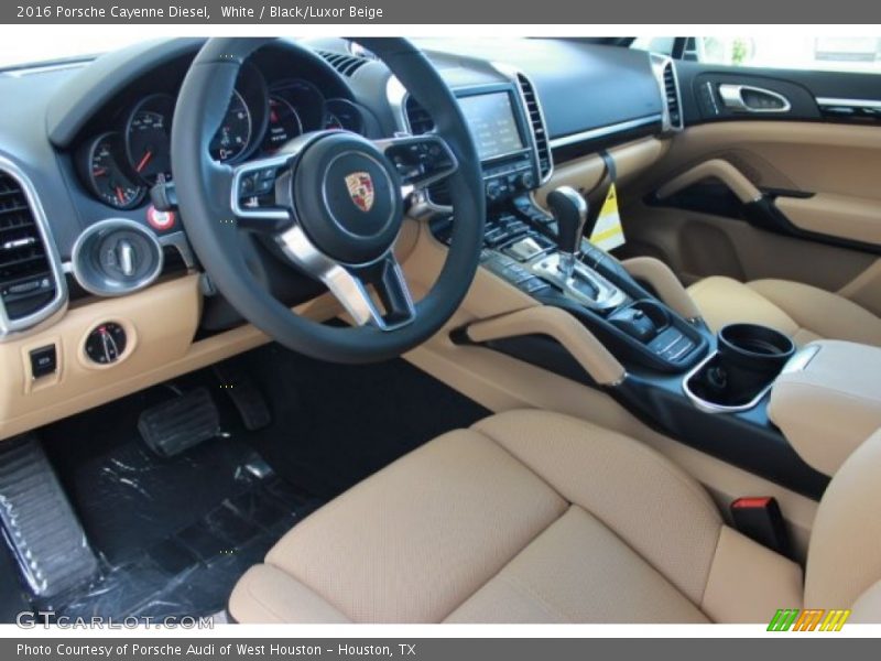 Black/Luxor Beige Interior - 2016 Cayenne Diesel 