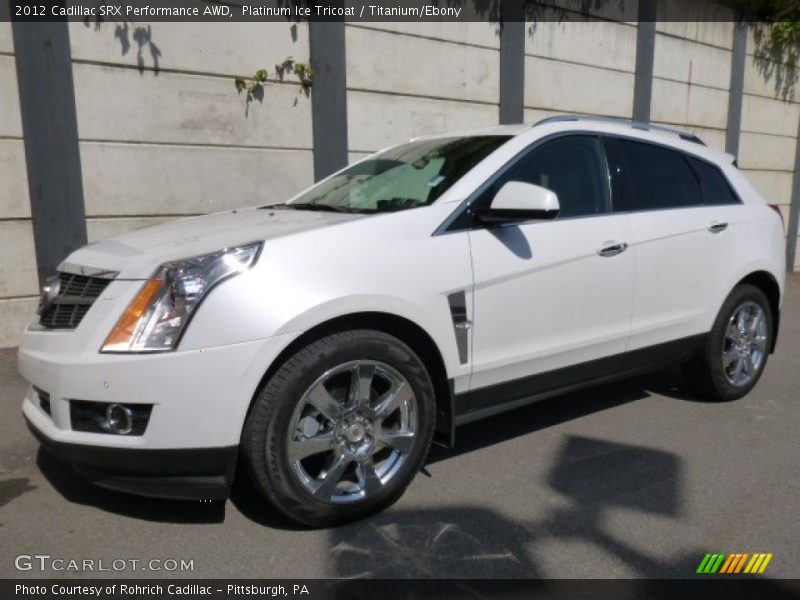 Platinum Ice Tricoat / Titanium/Ebony 2012 Cadillac SRX Performance AWD