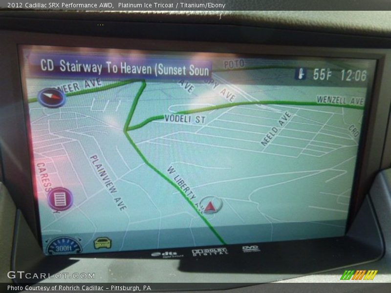 Platinum Ice Tricoat / Titanium/Ebony 2012 Cadillac SRX Performance AWD