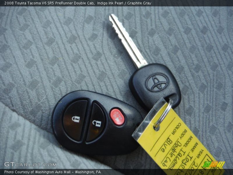 Indigo Ink Pearl / Graphite Gray 2008 Toyota Tacoma V6 SR5 PreRunner Double Cab