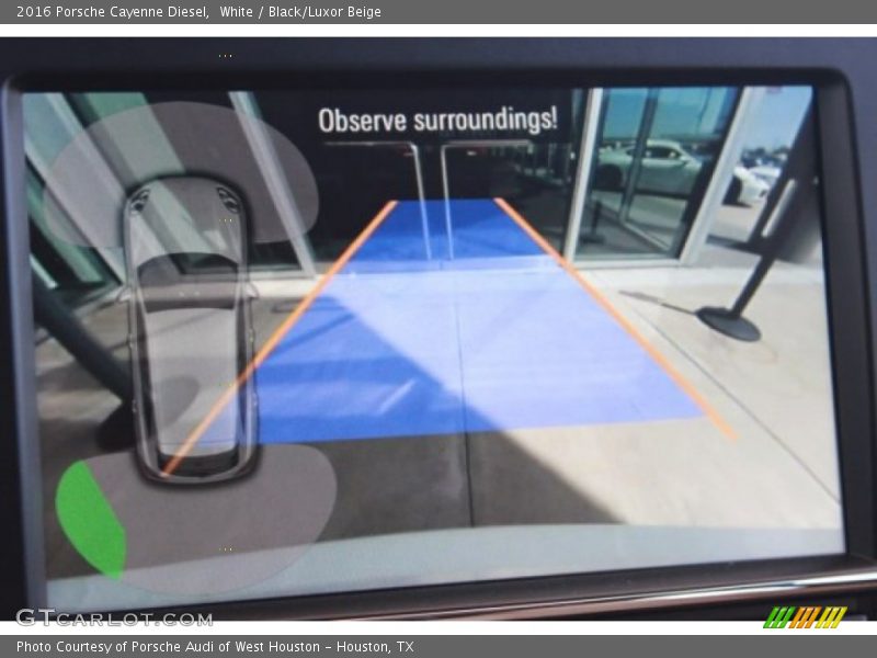 White / Black/Luxor Beige 2016 Porsche Cayenne Diesel