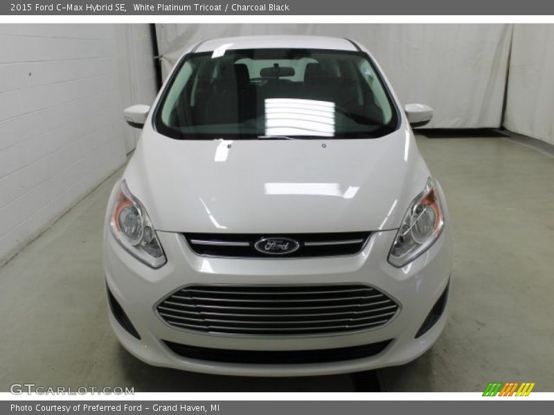 White Platinum Tricoat / Charcoal Black 2015 Ford C-Max Hybrid SE