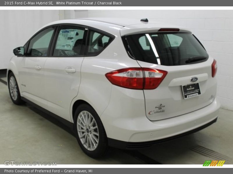 White Platinum Tricoat / Charcoal Black 2015 Ford C-Max Hybrid SE