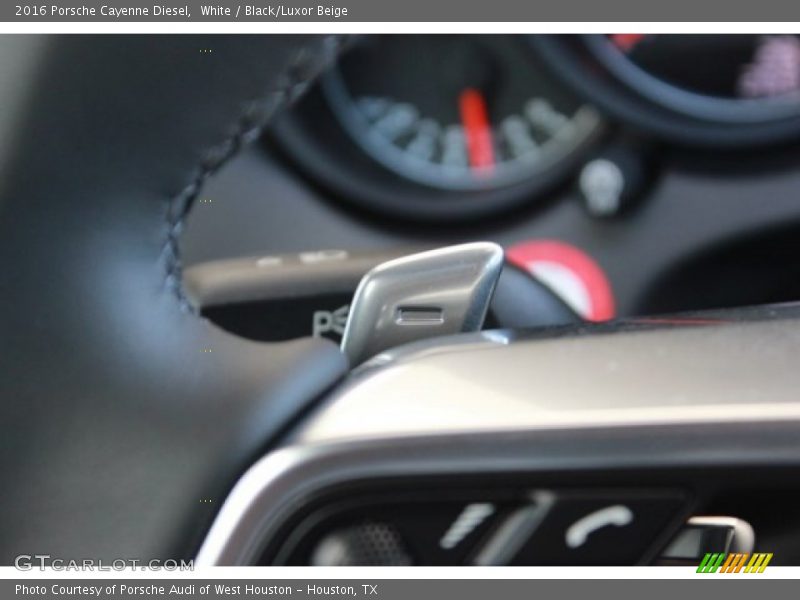 White / Black/Luxor Beige 2016 Porsche Cayenne Diesel