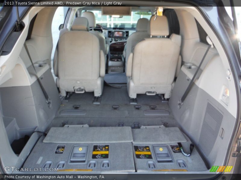 Predawn Gray Mica / Light Gray 2013 Toyota Sienna Limited AWD