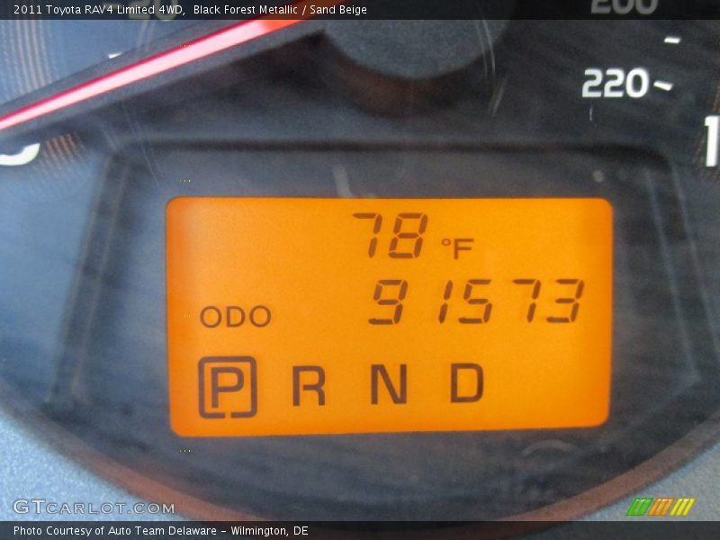 Black Forest Metallic / Sand Beige 2011 Toyota RAV4 Limited 4WD