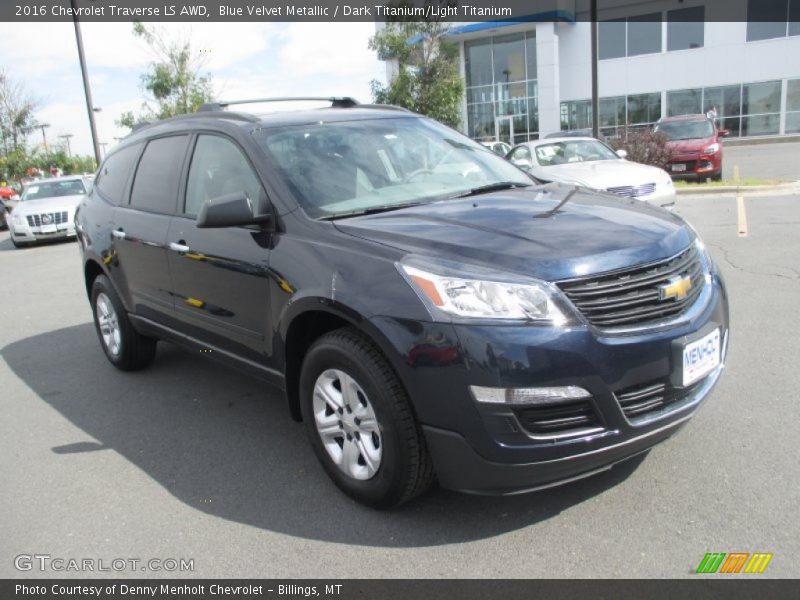 Blue Velvet Metallic / Dark Titanium/Light Titanium 2016 Chevrolet Traverse LS AWD