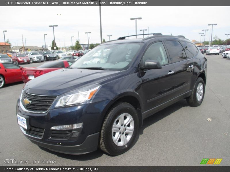 Blue Velvet Metallic / Dark Titanium/Light Titanium 2016 Chevrolet Traverse LS AWD