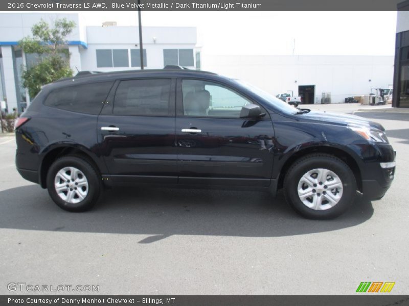 Blue Velvet Metallic / Dark Titanium/Light Titanium 2016 Chevrolet Traverse LS AWD