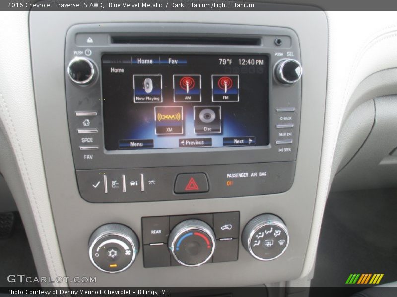 Blue Velvet Metallic / Dark Titanium/Light Titanium 2016 Chevrolet Traverse LS AWD