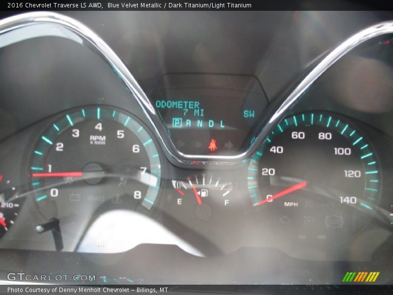 Blue Velvet Metallic / Dark Titanium/Light Titanium 2016 Chevrolet Traverse LS AWD