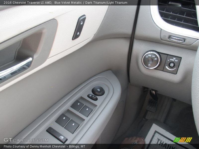 Blue Velvet Metallic / Dark Titanium/Light Titanium 2016 Chevrolet Traverse LS AWD