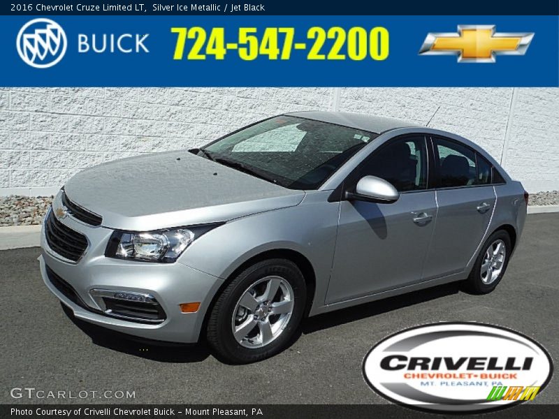 Silver Ice Metallic / Jet Black 2016 Chevrolet Cruze Limited LT