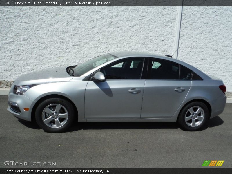 Silver Ice Metallic / Jet Black 2016 Chevrolet Cruze Limited LT