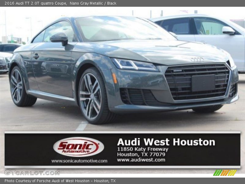 Nano Gray Metallic / Black 2016 Audi TT 2.0T quattro Coupe