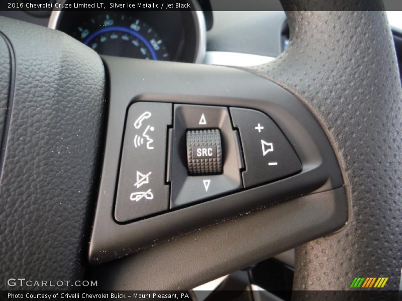 Silver Ice Metallic / Jet Black 2016 Chevrolet Cruze Limited LT