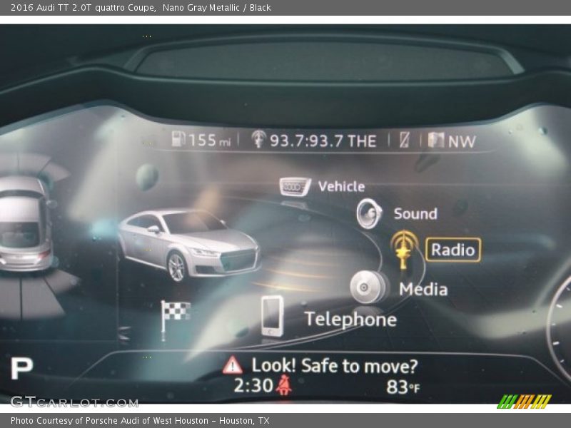 Nano Gray Metallic / Black 2016 Audi TT 2.0T quattro Coupe