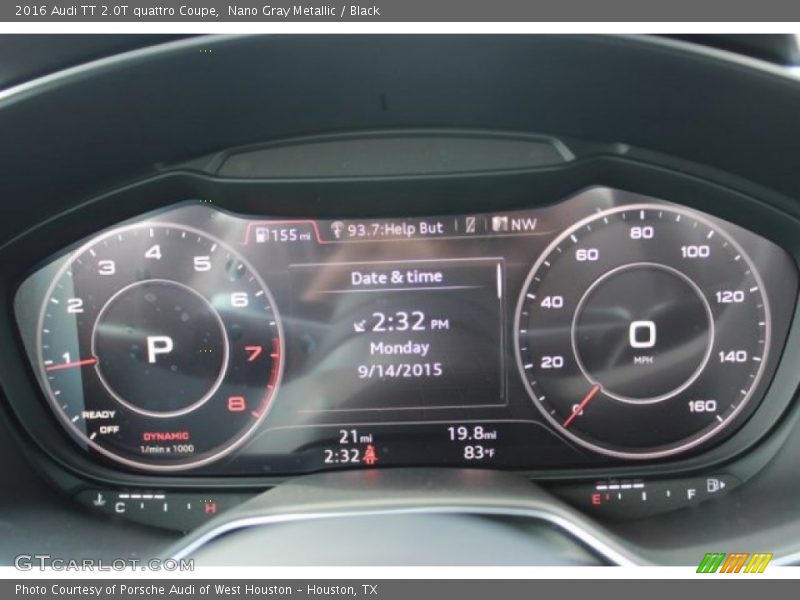  2016 TT 2.0T quattro Coupe 2.0T quattro Coupe Gauges