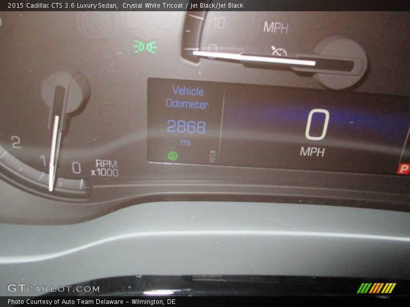 Crystal White Tricoat / Jet Black/Jet Black 2015 Cadillac CTS 3.6 Luxury Sedan