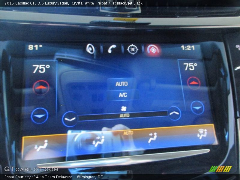 Crystal White Tricoat / Jet Black/Jet Black 2015 Cadillac CTS 3.6 Luxury Sedan