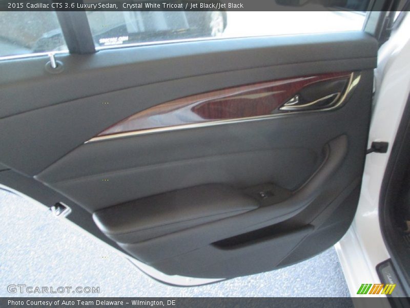 Crystal White Tricoat / Jet Black/Jet Black 2015 Cadillac CTS 3.6 Luxury Sedan