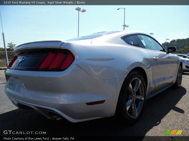 Ingot Silver Metallic / Ebony 2016 Ford Mustang V6 Coupe