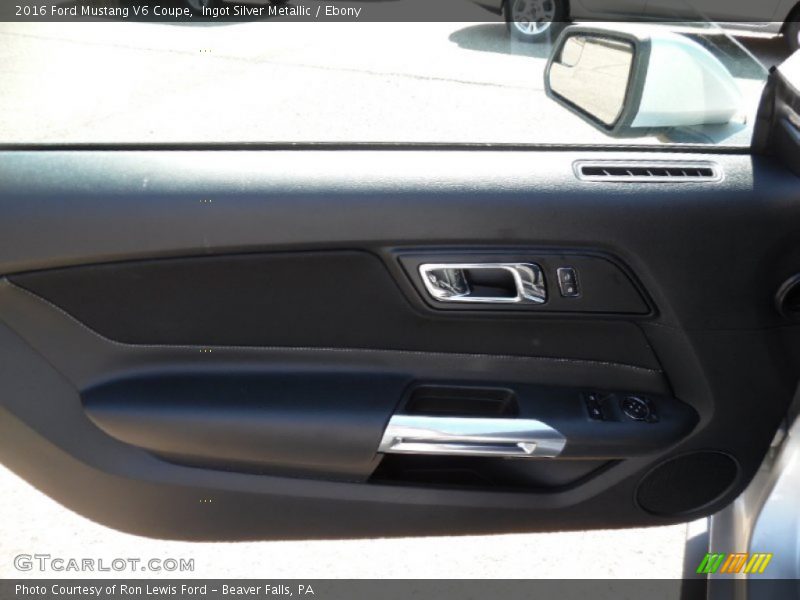 Ingot Silver Metallic / Ebony 2016 Ford Mustang V6 Coupe