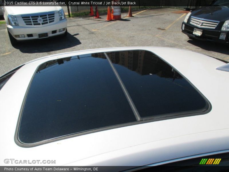 Crystal White Tricoat / Jet Black/Jet Black 2015 Cadillac CTS 3.6 Luxury Sedan