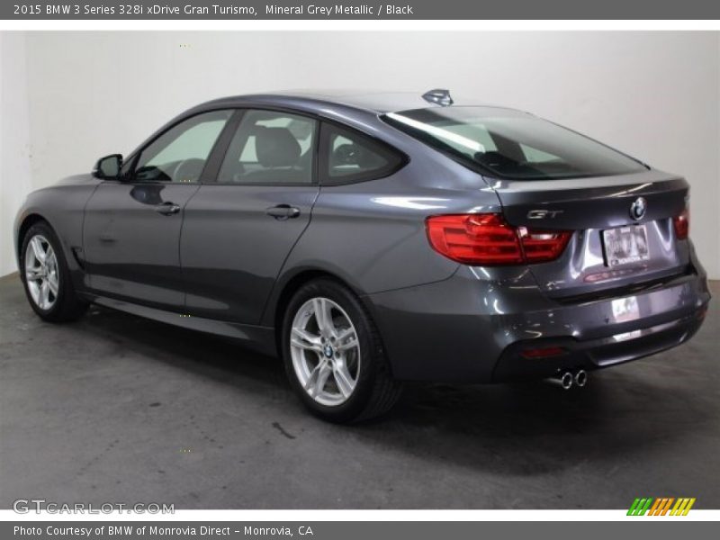 Mineral Grey Metallic / Black 2015 BMW 3 Series 328i xDrive Gran Turismo