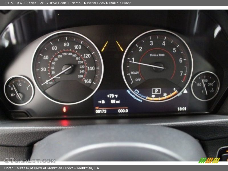 Mineral Grey Metallic / Black 2015 BMW 3 Series 328i xDrive Gran Turismo
