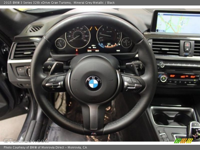 Mineral Grey Metallic / Black 2015 BMW 3 Series 328i xDrive Gran Turismo