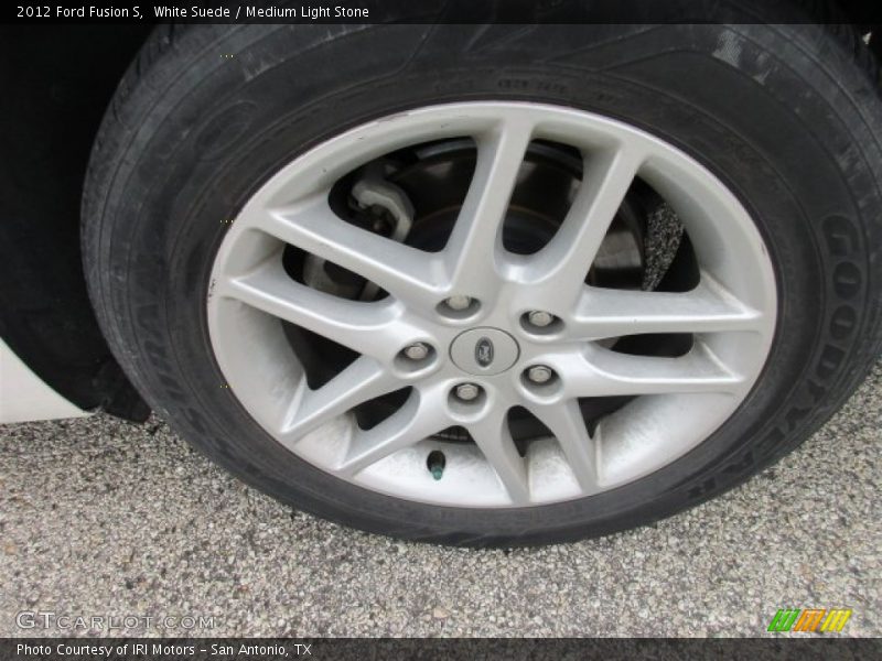 White Suede / Medium Light Stone 2012 Ford Fusion S