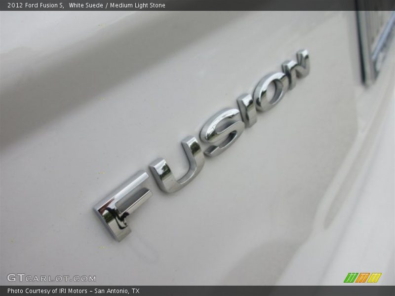 White Suede / Medium Light Stone 2012 Ford Fusion S