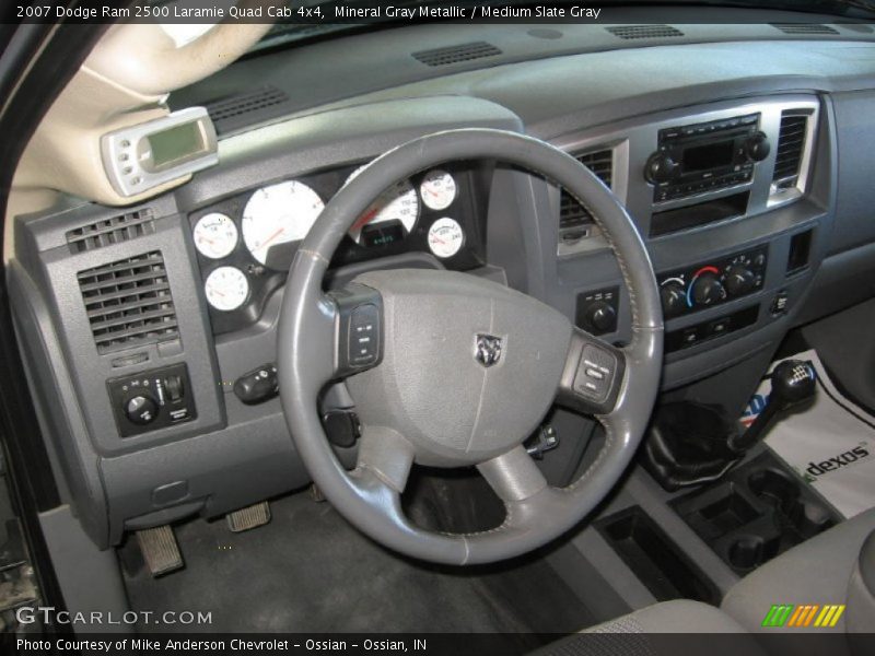 Mineral Gray Metallic / Medium Slate Gray 2007 Dodge Ram 2500 Laramie Quad Cab 4x4
