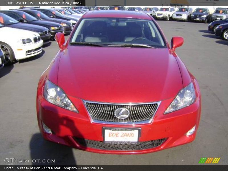 Matador Red Mica / Black 2006 Lexus IS 350