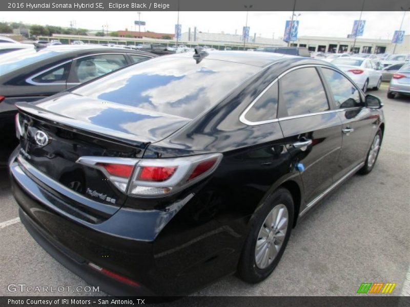 Eclipse Black / Beige 2016 Hyundai Sonata Hybrid SE