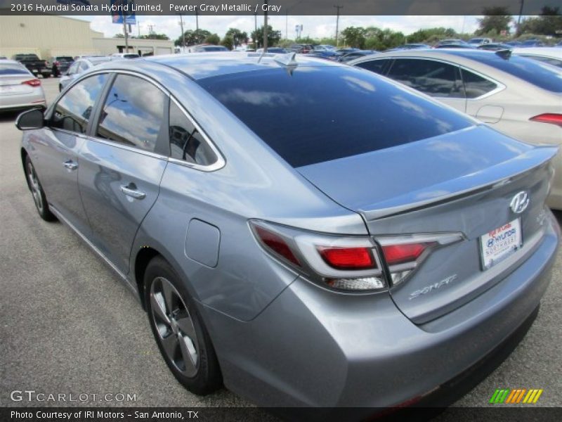 Pewter Gray Metallic / Gray 2016 Hyundai Sonata Hybrid Limited